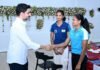 రాష్ట్రంలో వరల్డ్ క్లాస్ స్పోర్ట్ సెంటర్ ఆఫ్ ఎక్సలెన్స్ జెఎస్ డబ్ల్యు సంస్థ సహకారంతో ఏర్పాటు చేస్తాం క్రీడాభివృద్ధికి ప్రభుత్వం ప్రత్యేకచర్యలు చేపడుతున్నాం క్రీడాకారులను ప్రోత్సహించేందుకే 3శాతం రిజర్వేషన్ ఎలైట్ ప్లేయర్స్ తో మంత్రి లోకేష్ విందు సమావేశం