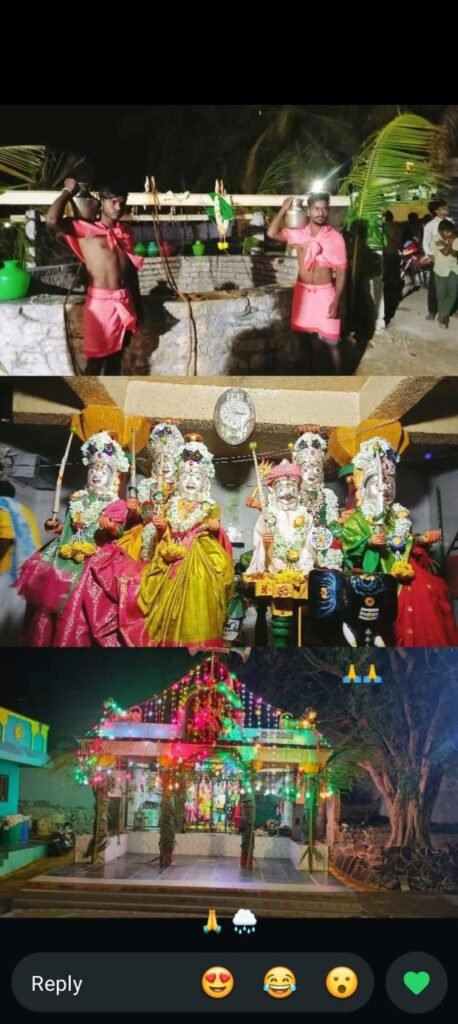 వర్షాల కోసం  శ్రీ మరికంబా దేవి, రామక్కా అవ్వా దేవి 101 బిందెలతో అభిషేకం