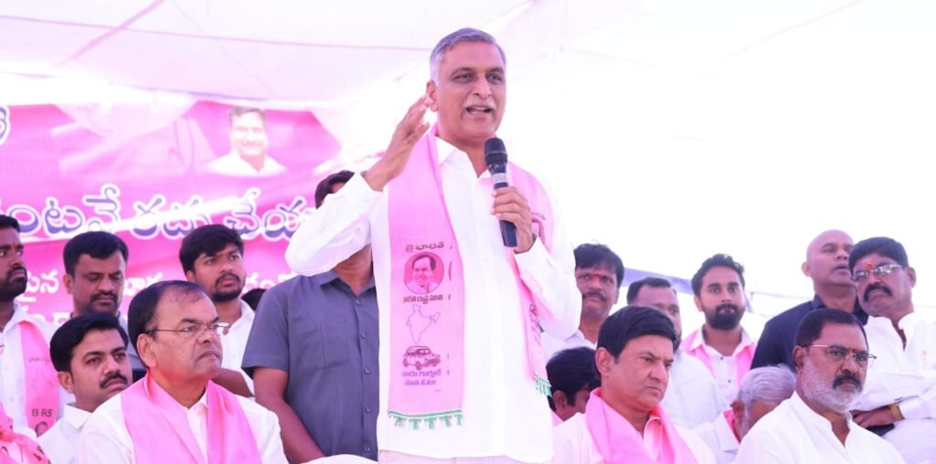 లక్షల మందిని ఆగం చేసిన మంత్రి పొంగులేటి రాజీనామా చేయాలి హరీష్ రావు