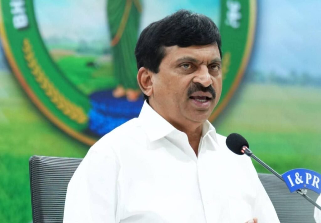 ధరణి అక్రమాలపై ఉక్కుపాదం   అక్ర‌మాల బ‌ట్ట‌బ‌య‌లుకు ఫాస్ట్‌ట్రాక్ విచారణ   పేదల భూములు కాజేసిన వారిని వదిలిపెట్టం   నిషేధిత జాబితాలో కొత్తగా అంగుళం భూమి కూడా చేర్చలేదు   భూముల ధరల సవరణతో స్టాంప్స్ & రిజిస్ట్రేషన్ల ఆదాయం 20% వరకు పెరుగుదల   త్వ‌ర‌లో అసైన్డ్ భూములపై సమగ్ర విధాన నిర్ణయం   కేంద్రం నిధులు ఇవ్వకపోయినా ఇందిరమ్మ ఇళ్ల ఫైనల్ బిల్లులు చెల్లిస్తాం