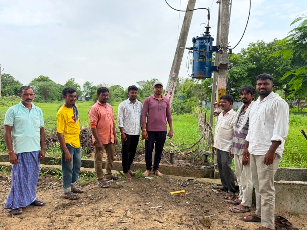 వెంకటాపూర్‌లో నూతన విద్యుత్ రూపాంతరకం ఏర్పాటు.ఎనిమిదో వార్డులో విద్యుత్ సరఫరా మరింత మెరుగుదల