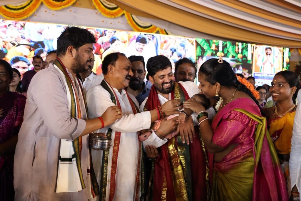 జూబ్లీహిల్స్ ఎమ్మెల్యే నవీన్ యాదవ్ ఆధ్వర్యంలో 2000 మంది ఆడపడుచులకు సామూహిక శ్రీమంతంఅంగరంగ వైభవంగా జరిగిన సామూహిక శ్రీమంతం