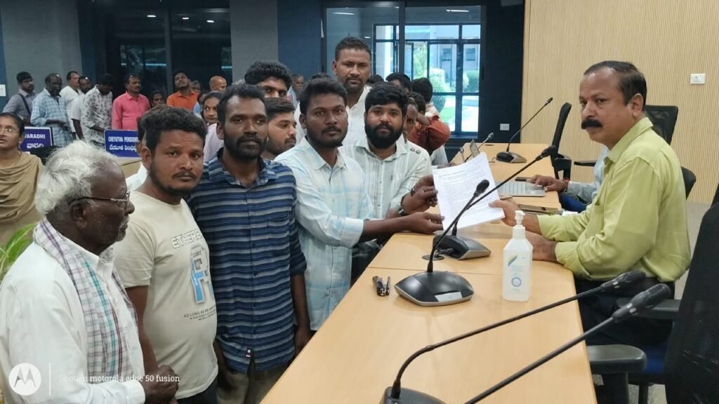 ప్రజావాణిలో  రాఘవాపూర్‌ సర్పంచ్‌ పై  ఫిర్యాదు