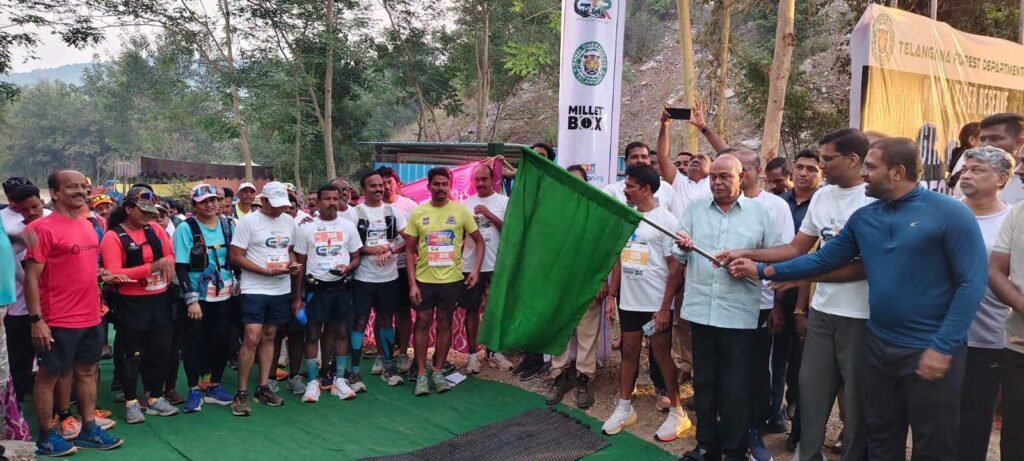 మంచిర్యాలలో తొలి జాతీయ స్థాయి జంగిల్ సఫారీ ఫారెస్ట్ మారథాన్ ప్రారంభం